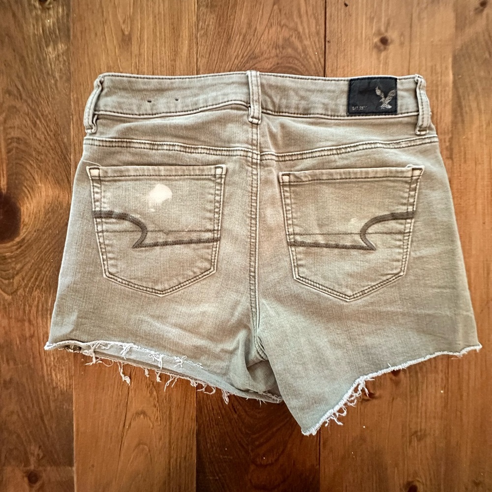 American Eagle Jean Shorts Green - Picture 3 of 4